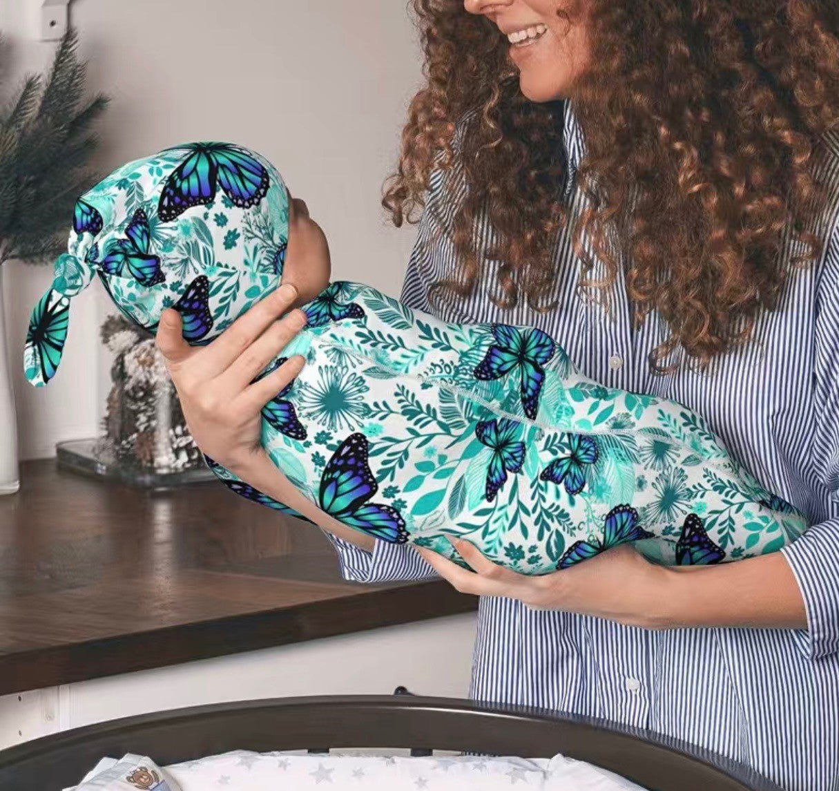 Newborn Sleeping Sac and Matching Hat