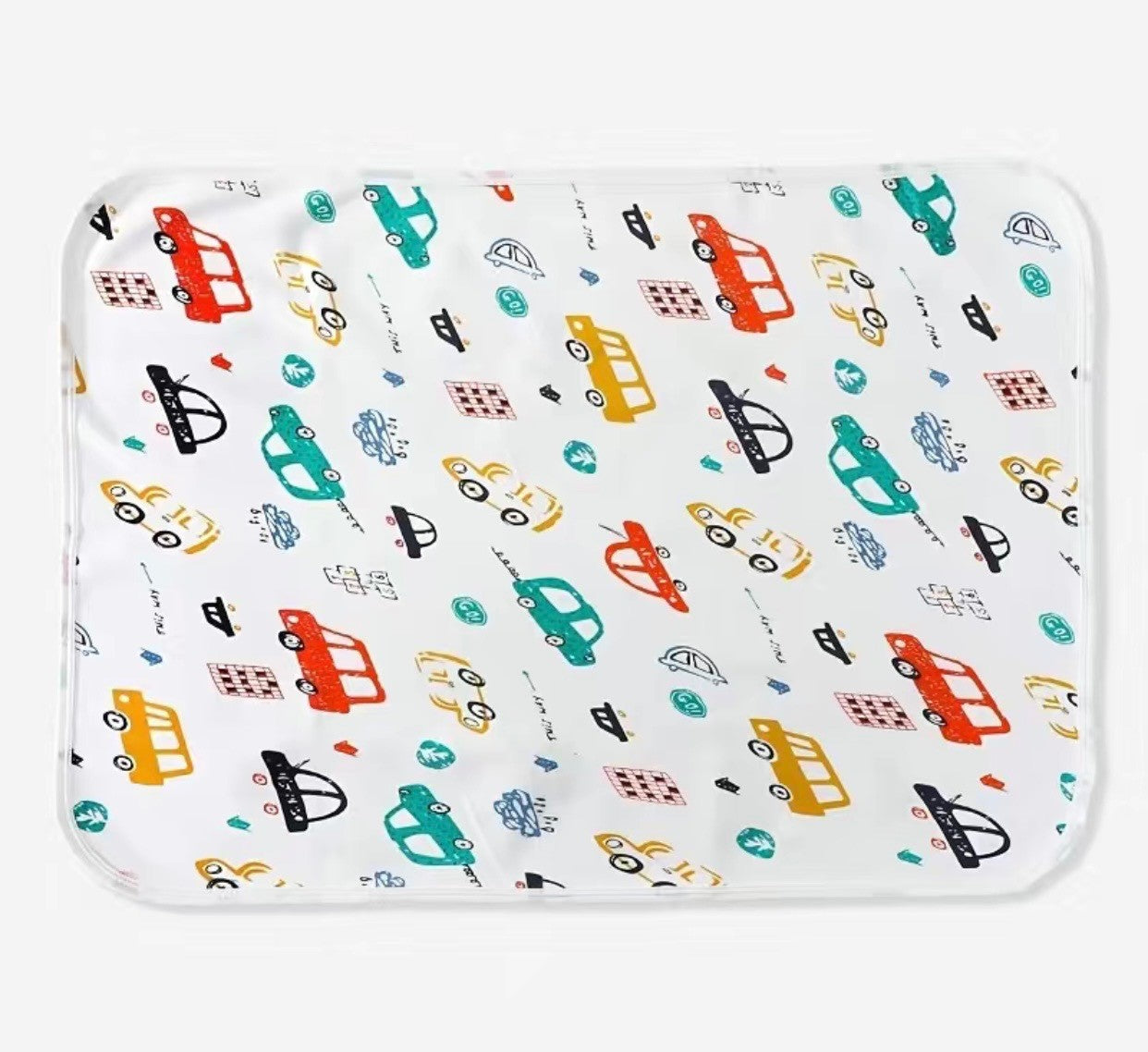 Change up your changing game with this Waterproof backed-Diaper Changing Mat - perfect for diaper changes on the go! Cute prints and colors make this mat a must-have, while waterproof fabric ensures easy clean-up. No more tears (or messes!) while out and about!