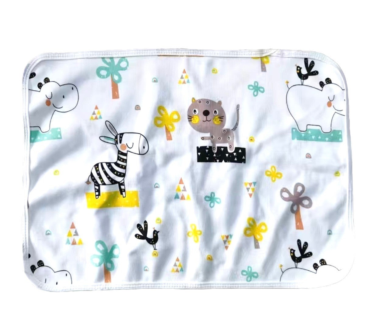 Change up your changing game with this Waterproof backed-Diaper Changing Mat - perfect for diaper changes on the go! Cute prints and colors make this mat a must-have, while waterproof fabric ensures easy clean-up. No more tears (or messes!) while out and about!