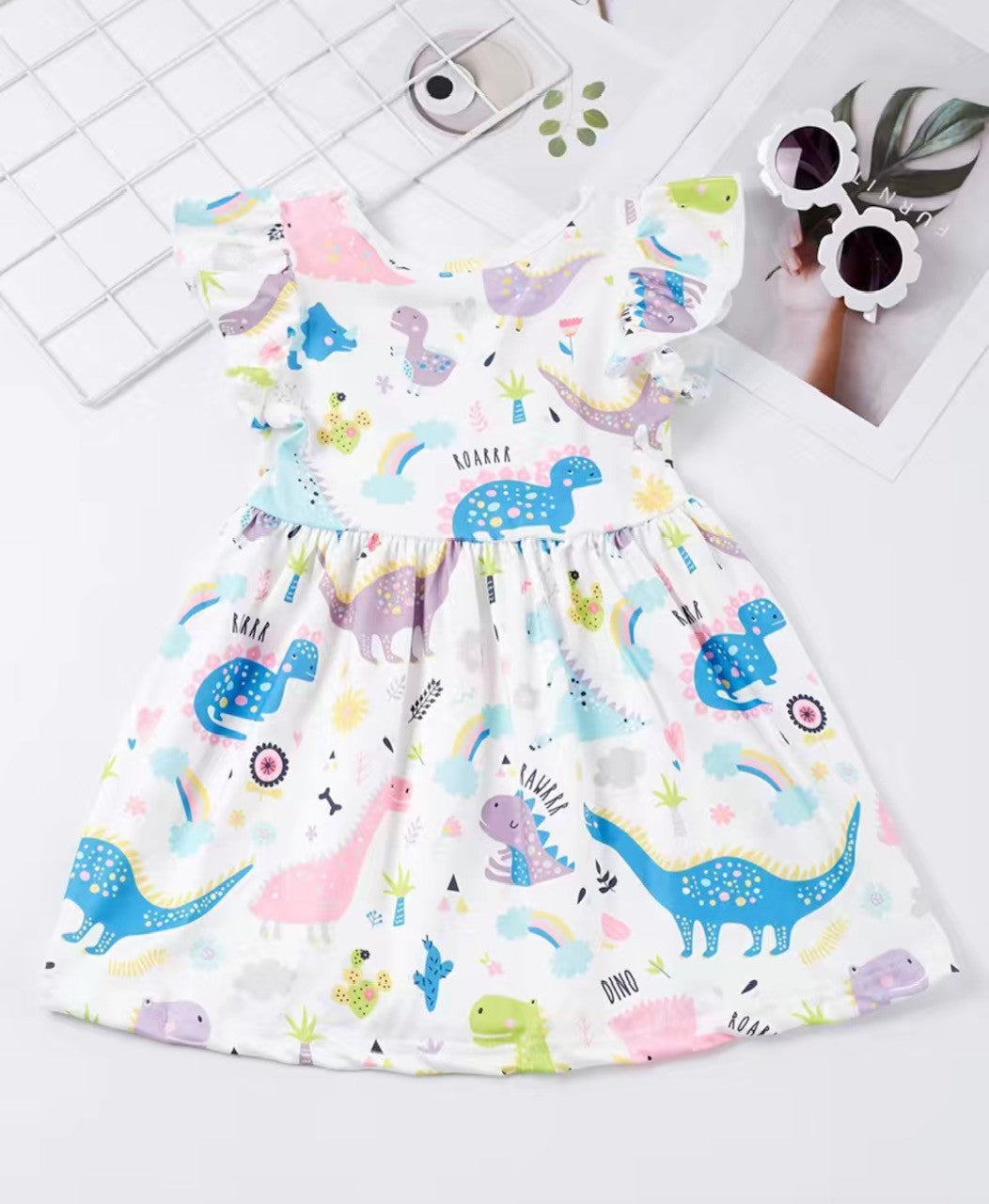 Dino Buddies Short Sleeve Dress