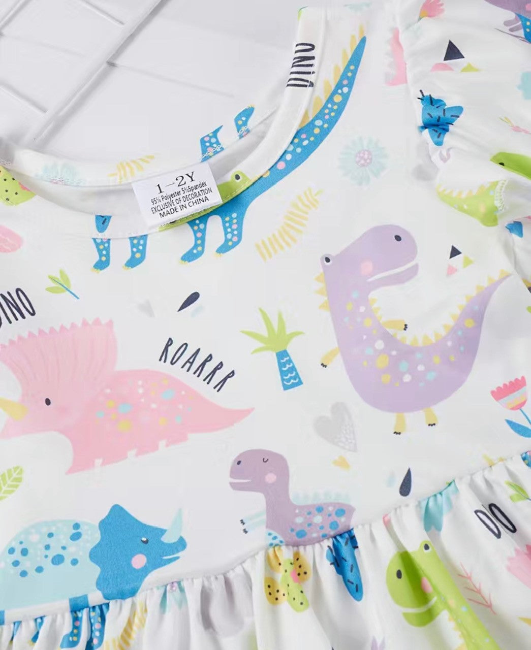 Dino Buddies Short Sleeve Dress