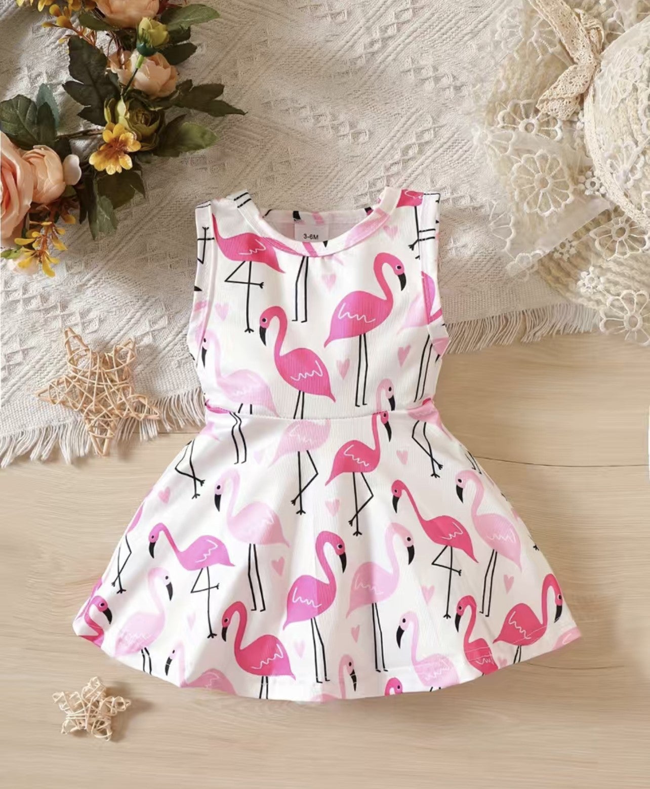 Flock together in this trendy little Flamingo Love dress! Show off your love for sweet flamingos with this beautiful A-line number. With its jewel neckline and adorable pink and fuchsia flamingo print, you'll look stylish while strutting your stuff! Yaaasss queen!