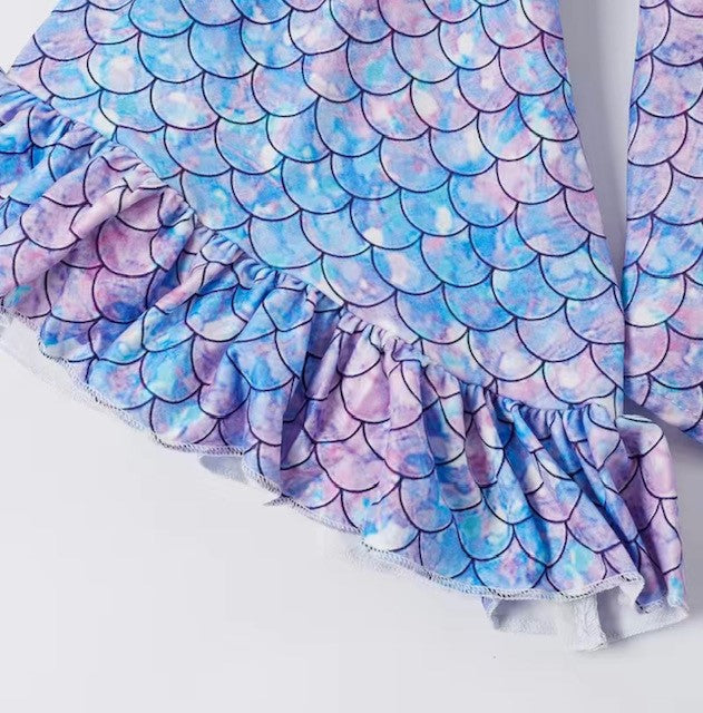 Mermaid-Me Trumpet Sleeve off Shoulder Top