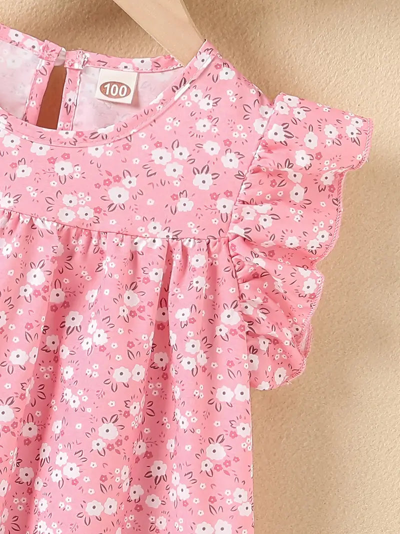 Pretty in Pink Floral Print Dress