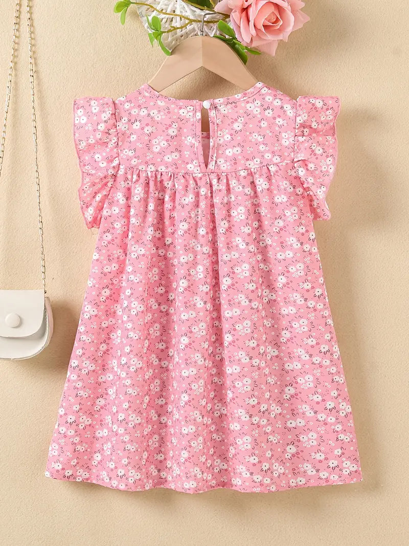 Pretty in Pink Floral Print Dress