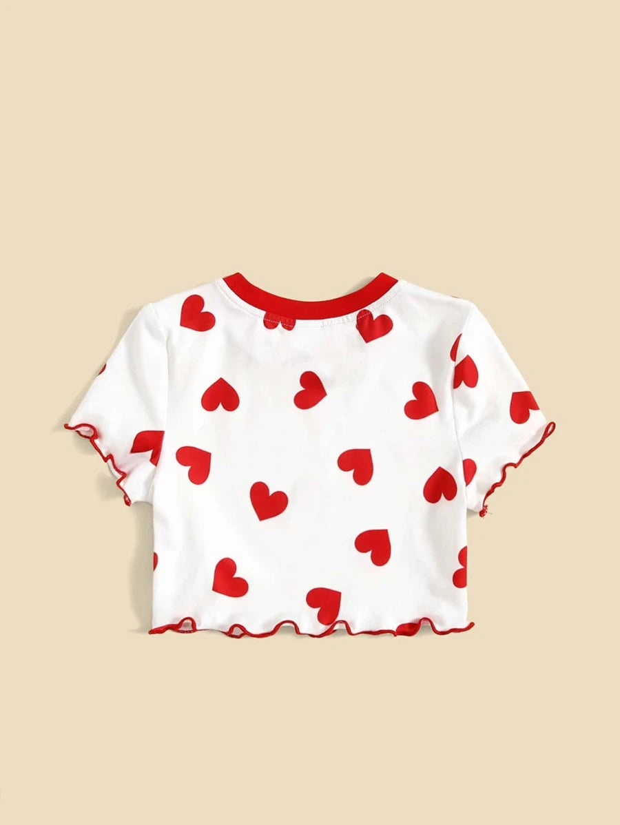 Hearts on Fire Crop Top