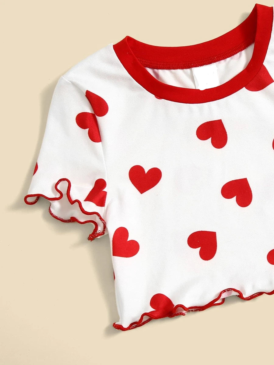 Hearts on Fire Crop Top