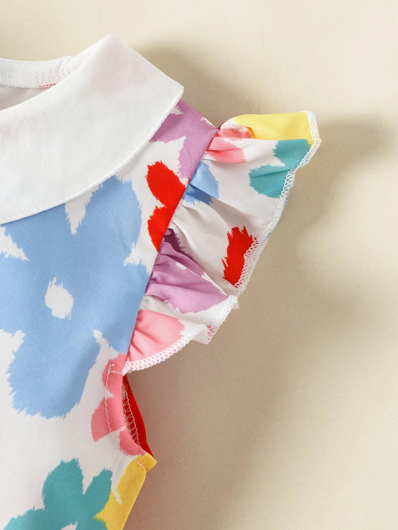 Spring Love-Large Floral A-Line Dress
