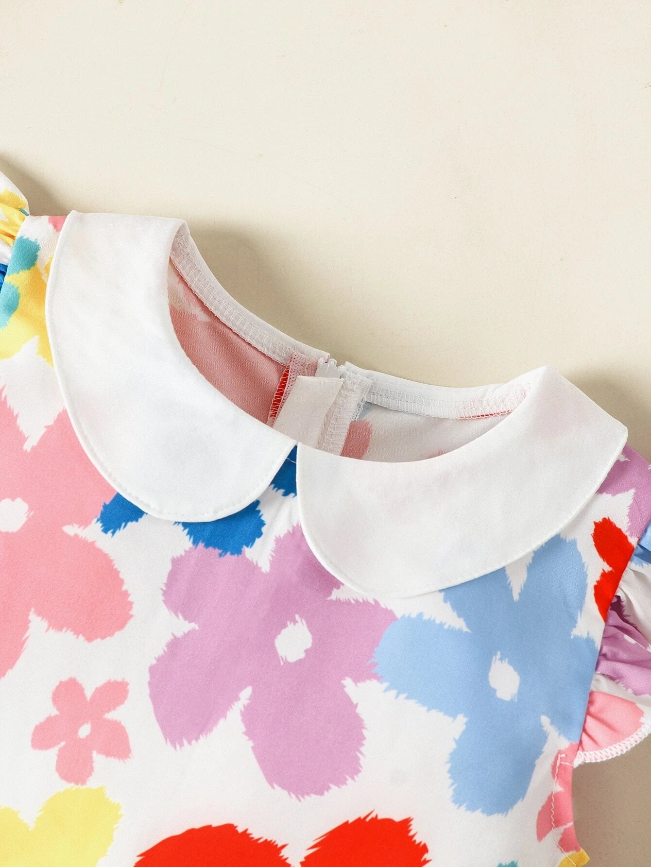 Spring Love-Large Floral A-Line Dress