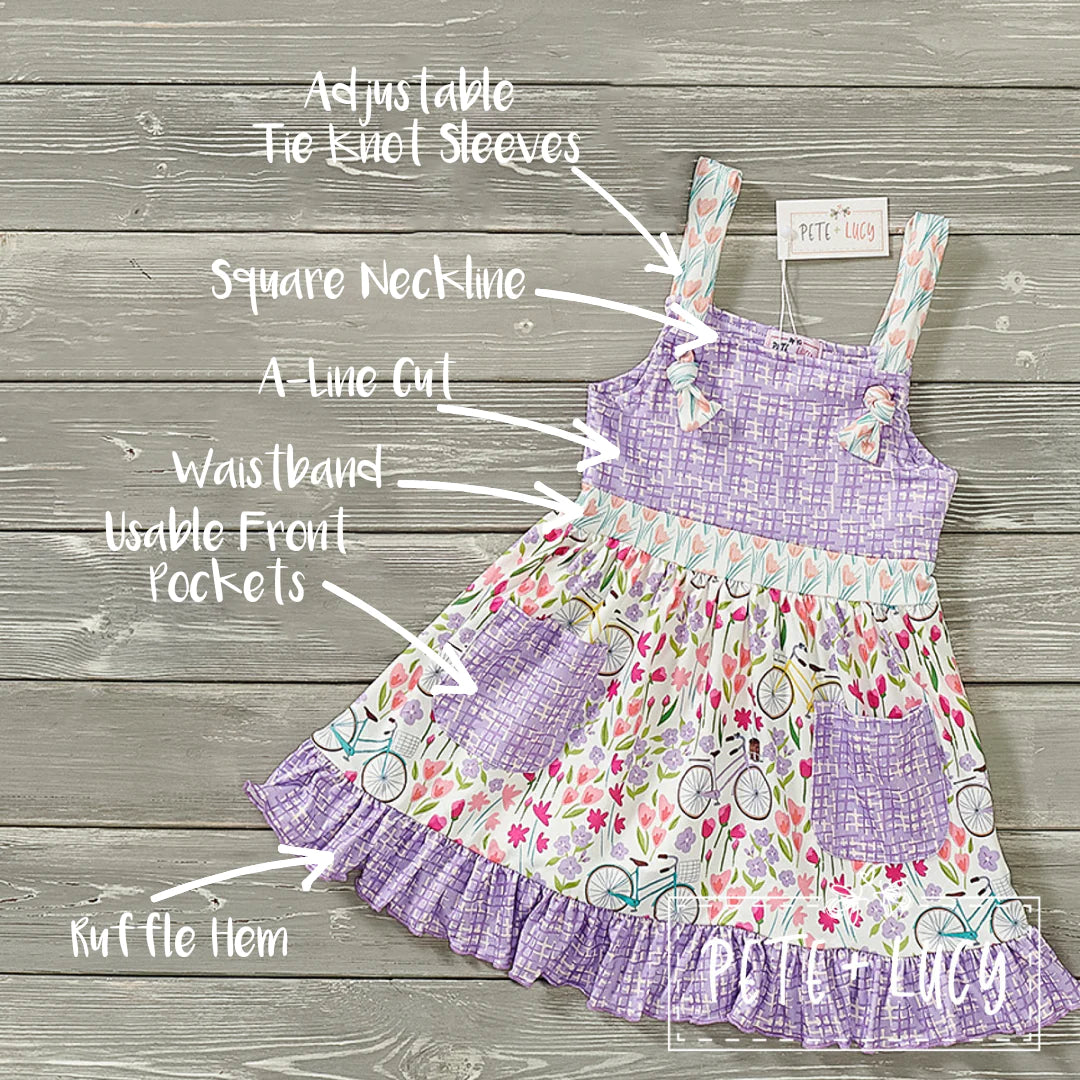 Bicycle through the Tulips Dress