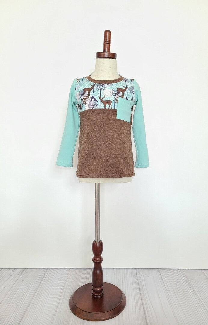 Aqua Fawn Pocket shirt