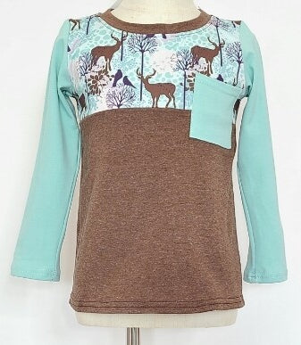 Aqua Fawn Pocket shirt