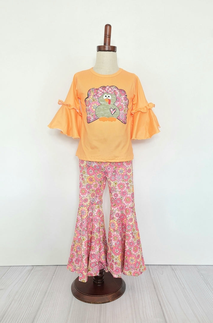 Turkey Blossom 2 piece pant set