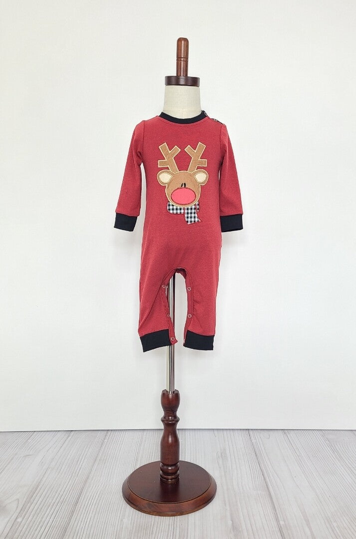 Holiday infant boys rompers