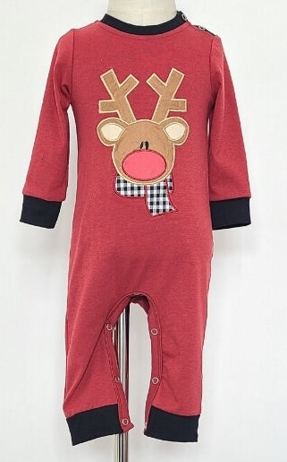 Holiday infant boys rompers