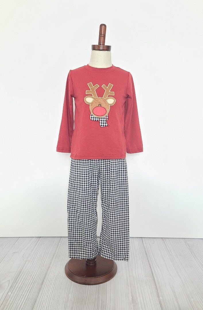 Ruby Reindeer 2-piece pant set