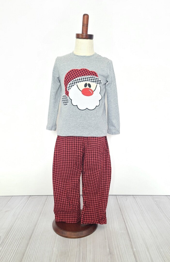 Santa loves Plaid 2-piece pant set