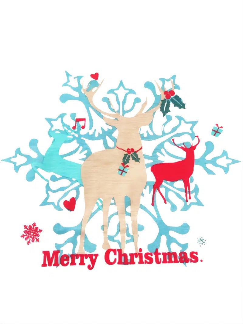 Snowflake and Reindeer 2 piece Pajamas