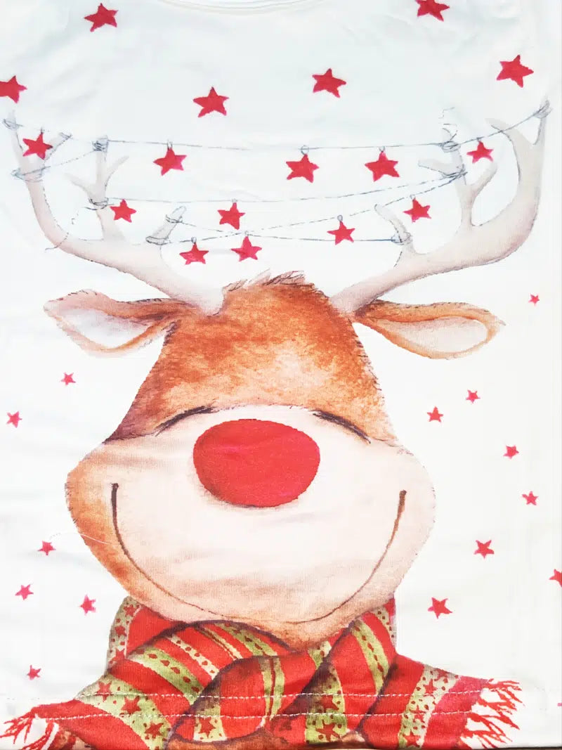 Reindeer Plaid 2 piece Pajamas