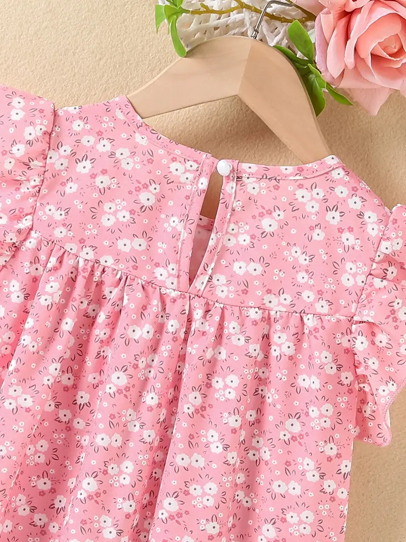 Pretty in Pink Floral Print Dress