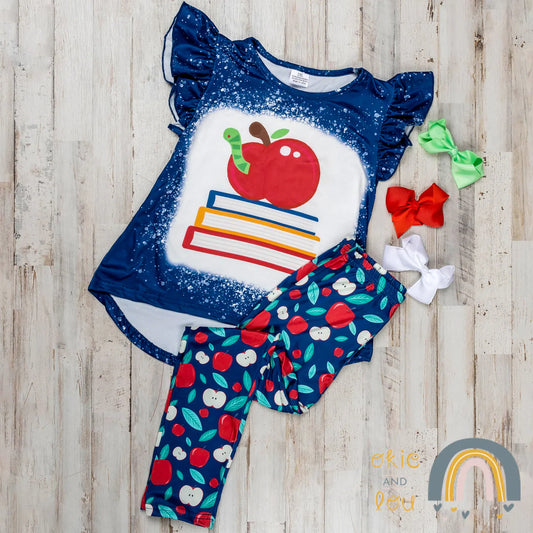 Apple for the Teacher 2 piece pant set