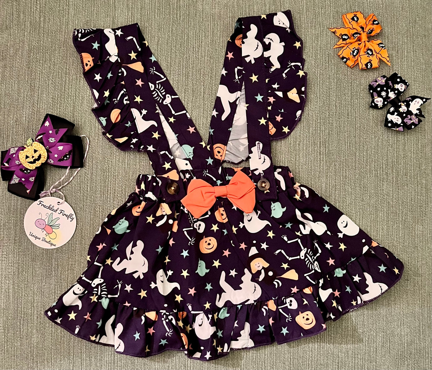 Boo-tiful Halloween Print 2-piece Dress