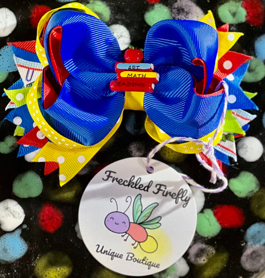 School Inspired 5" Hair bow