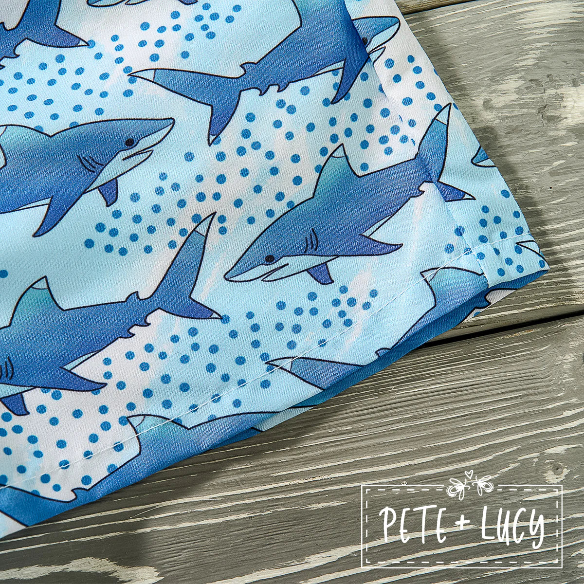 Shark Frenzy Boy's Swim Trunks