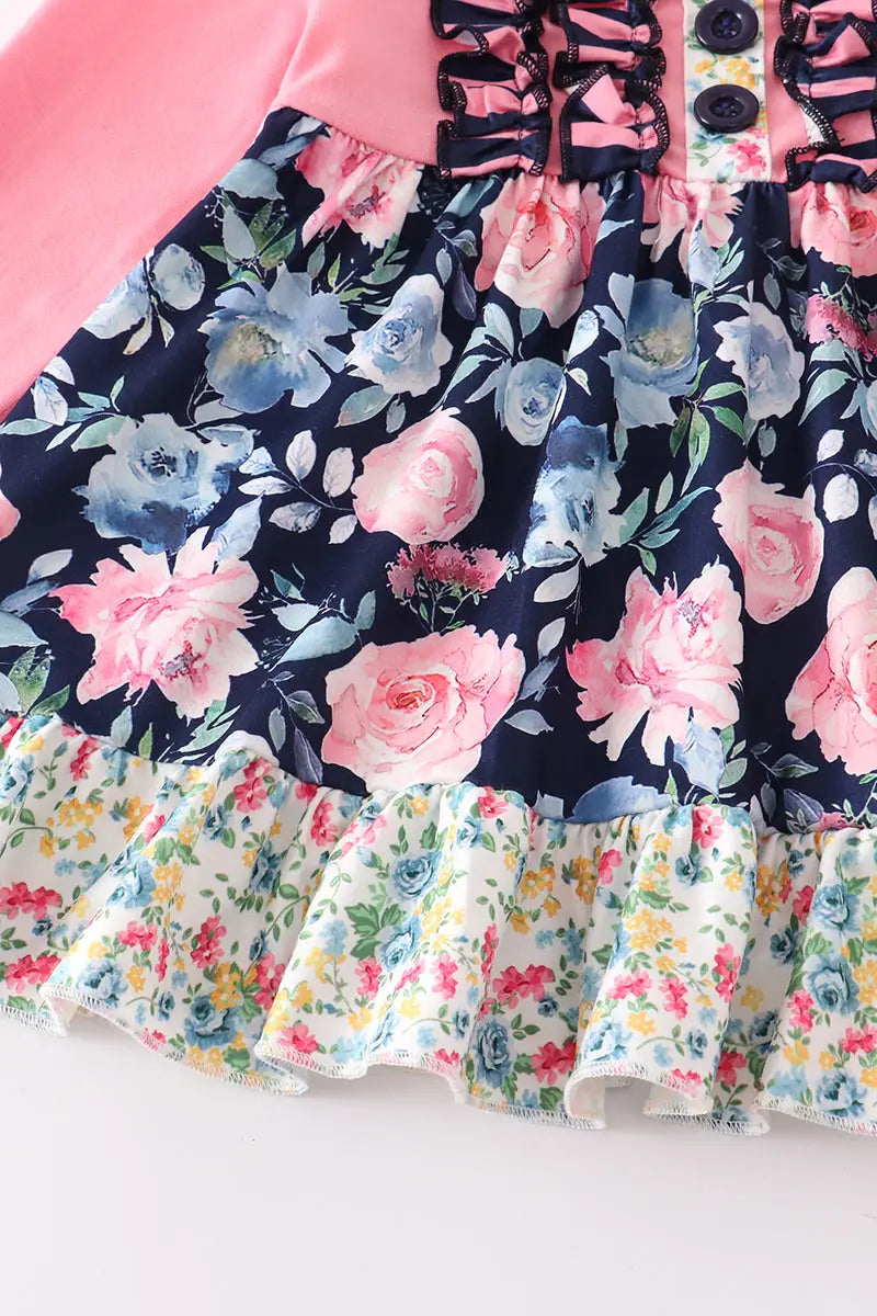 Multi-Floral Ruffle 2-piece