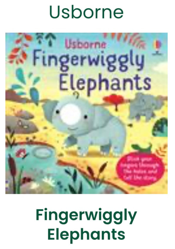 Fingerwiggly Elephants Board Book