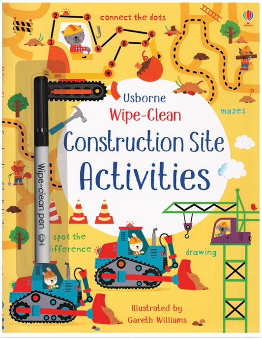 Wipe Clean Construction Site Activities Book