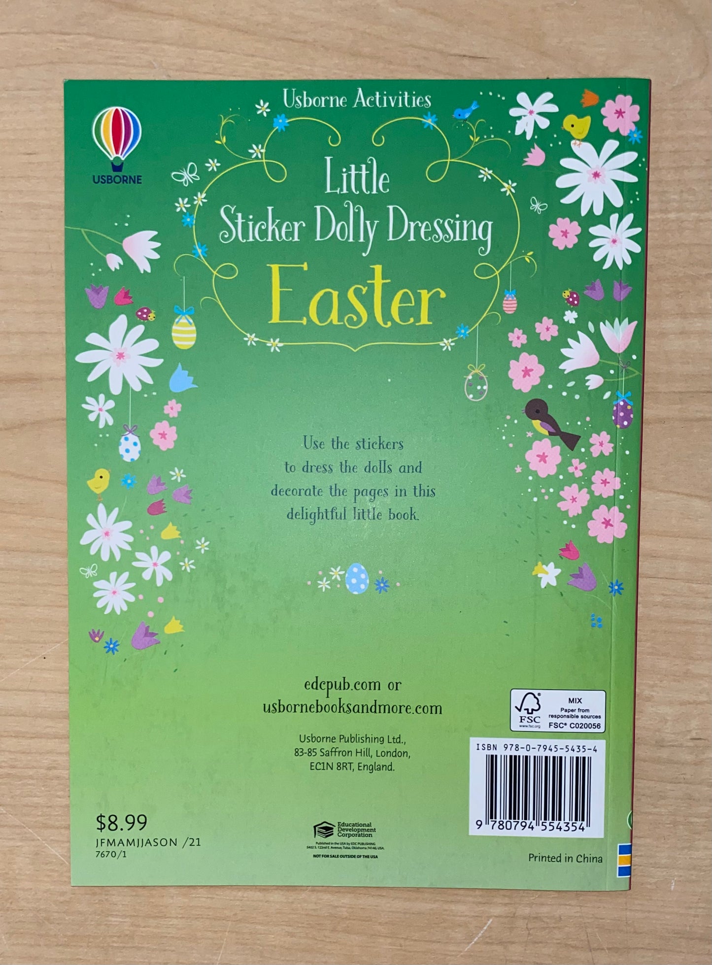 Little Sticker Dolly Dressing Easter Book