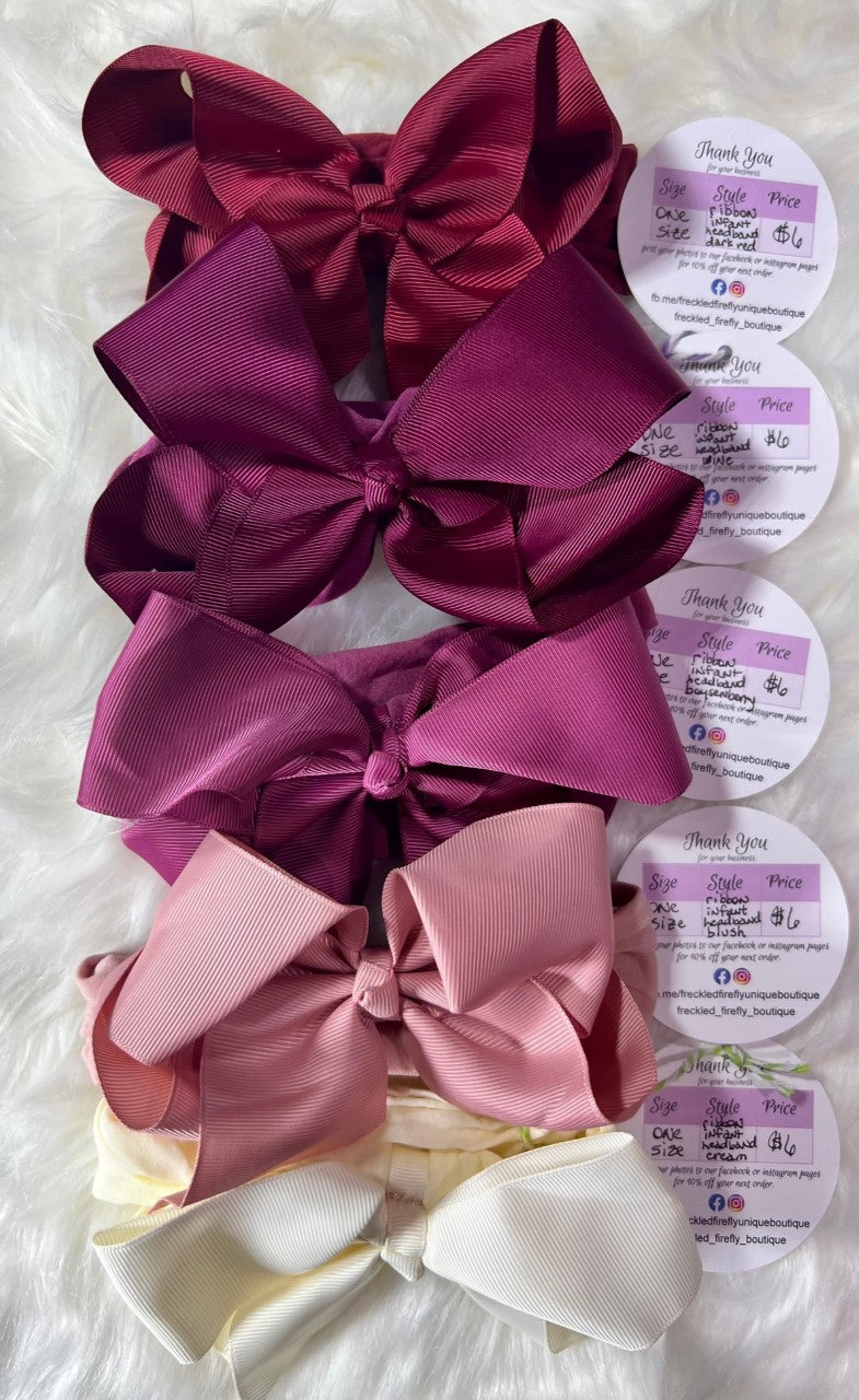 6" Bow-Baby soft Headband