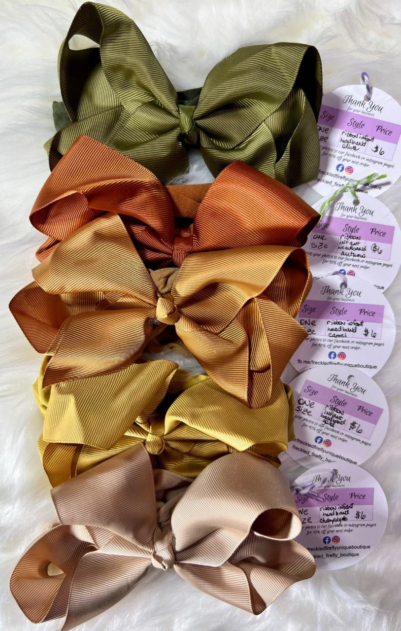 6" Bow-Baby soft Headband