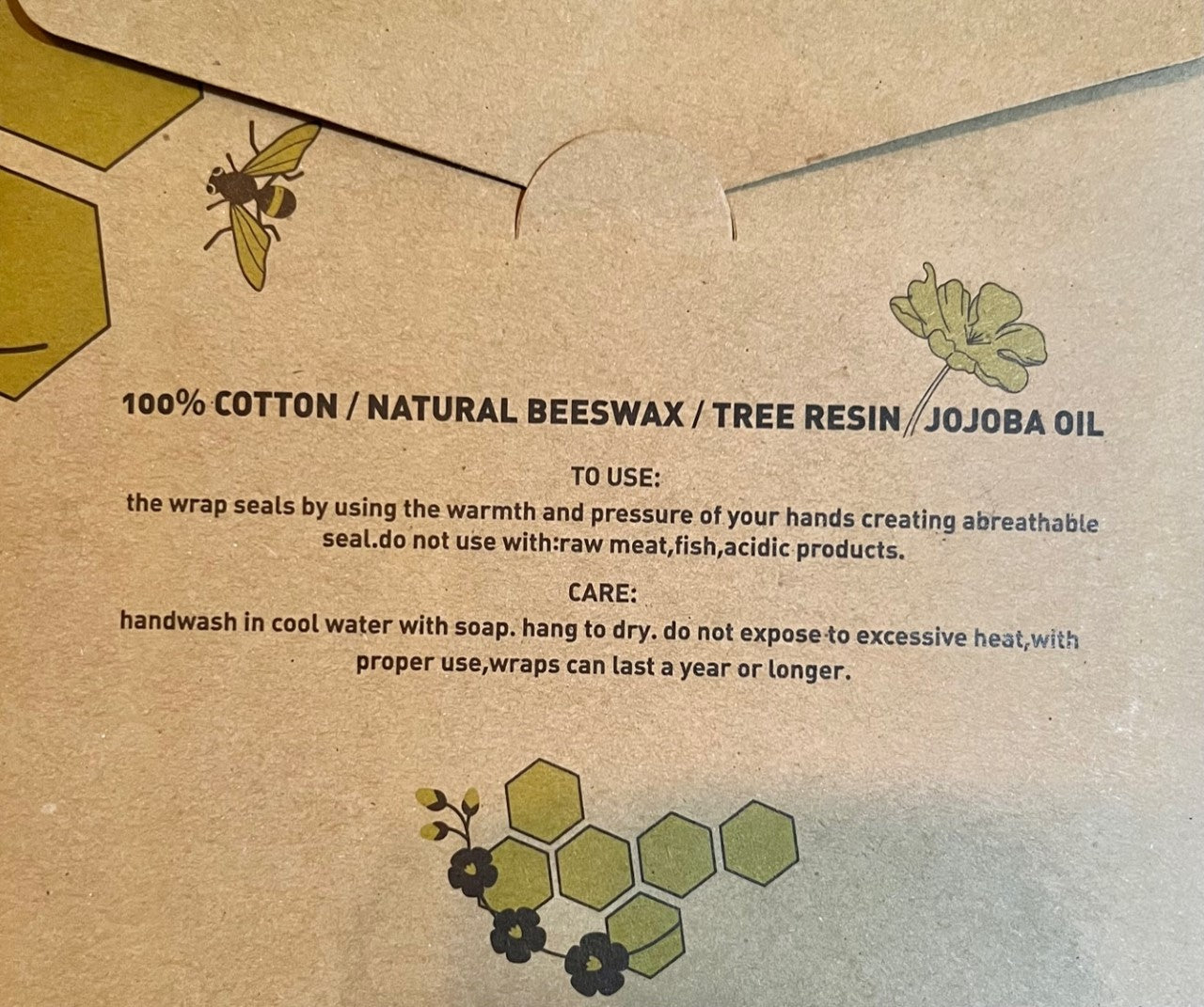 Beeswax Food Wraps-6 count