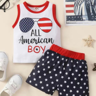 All American Boy-2 piece short sets