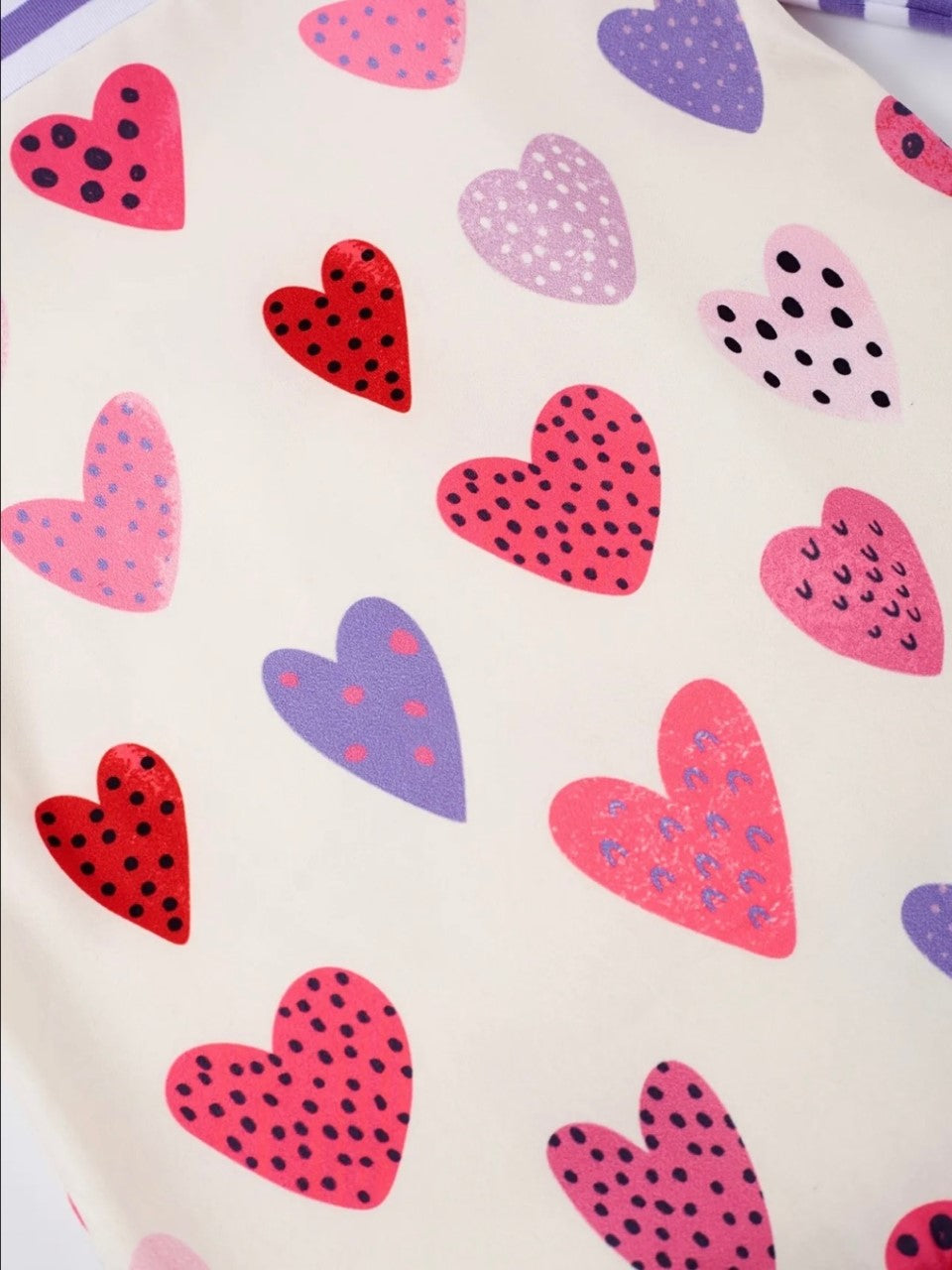 Polka Dot Hearts Infant Girl's Romper
